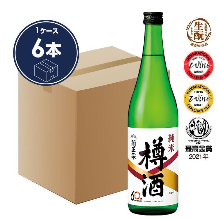 「菊正宗　上撰 純米樽酒 720mL × 6本」