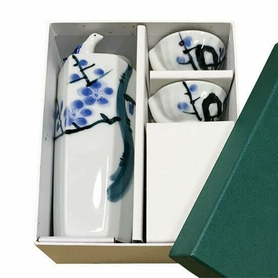うぐいす酒器セット 徳利1＆盃2(新梅木)」 | ≪公式≫菊正宗ネット