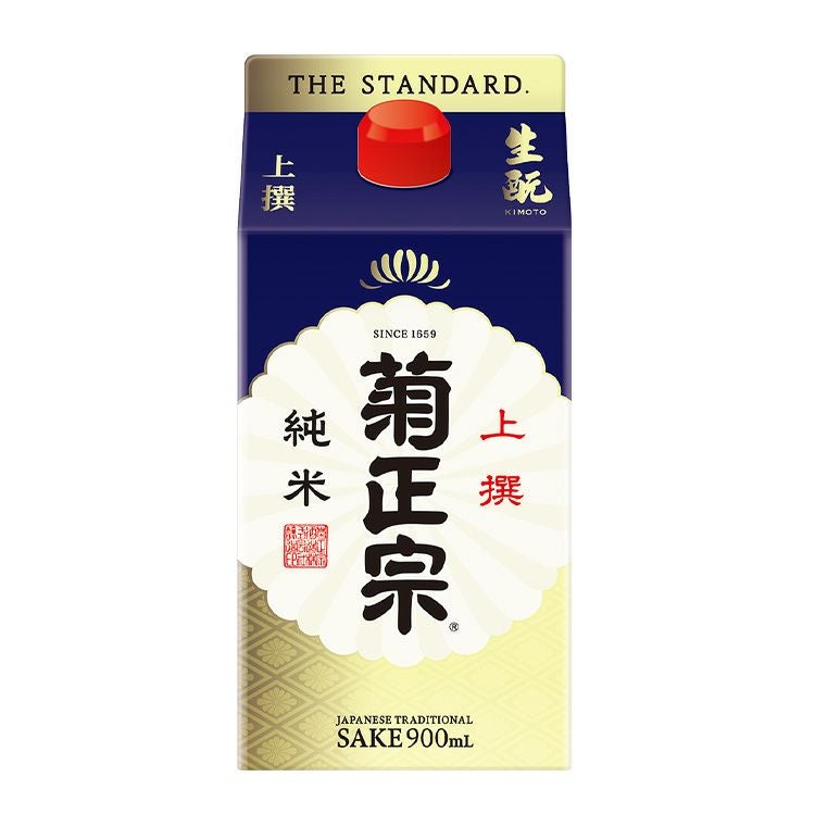 「菊正宗　上撰 生もと純米 900mLパック」