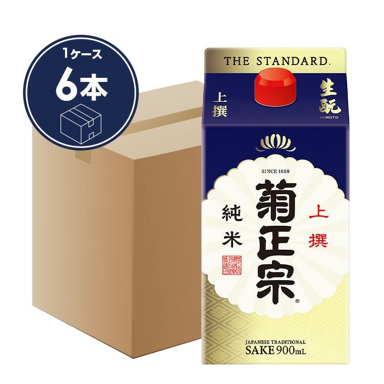 菊正宗 上撰 さけパック・生もと 純米 900mLパック × 6本」 | ≪公式