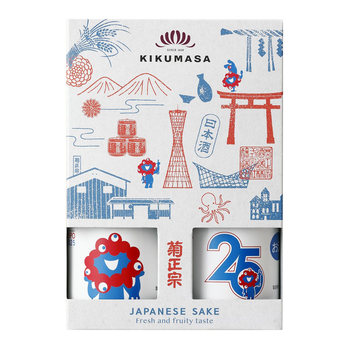 ミャクミャク登場！「菊正宗 大阪・関西万博記念ﾗﾍﾞﾙ 300mL×2