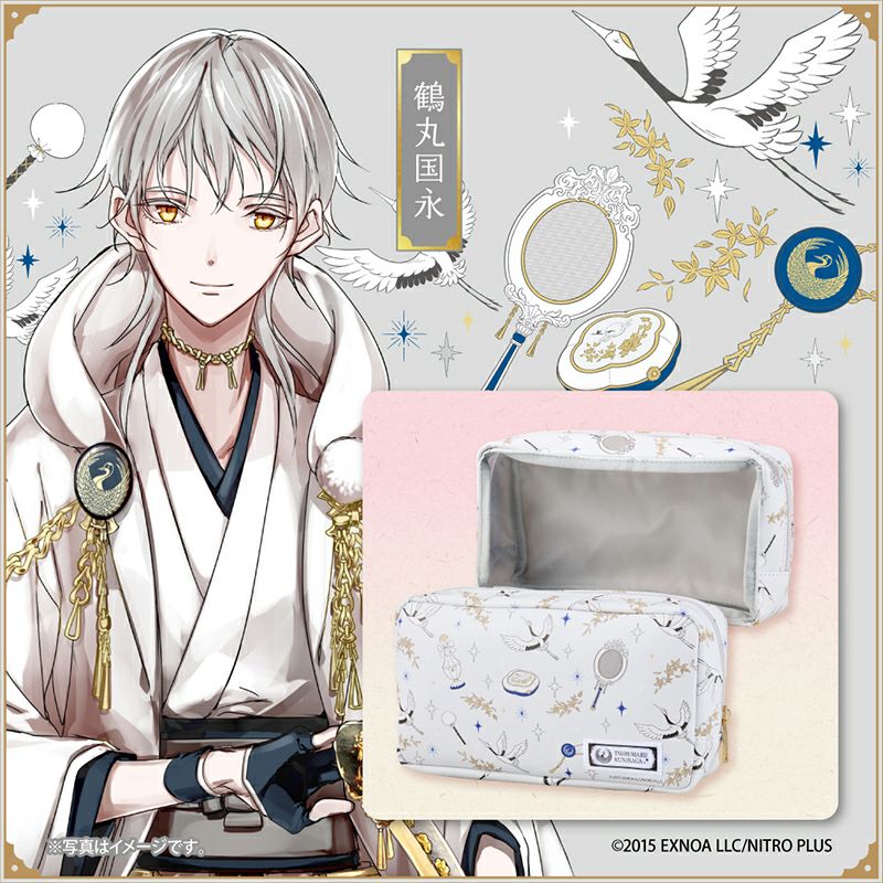 新品未開封 刀剣乱舞 三日月宗近.鶴丸国永 2体セット 第2弾！刀剣乱舞×菊正宗化粧品「日本酒の化粧水 透明保湿 500mL+お