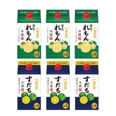 「菊正宗　れもん冷酒＆すだち冷酒 900mLパック お得セット」